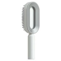 Self Cleaning Hair Brush For Women One-key Cleaning Hair Loss Airbag Massage Scalp Comb Anti-Static Hairbrush - XMART