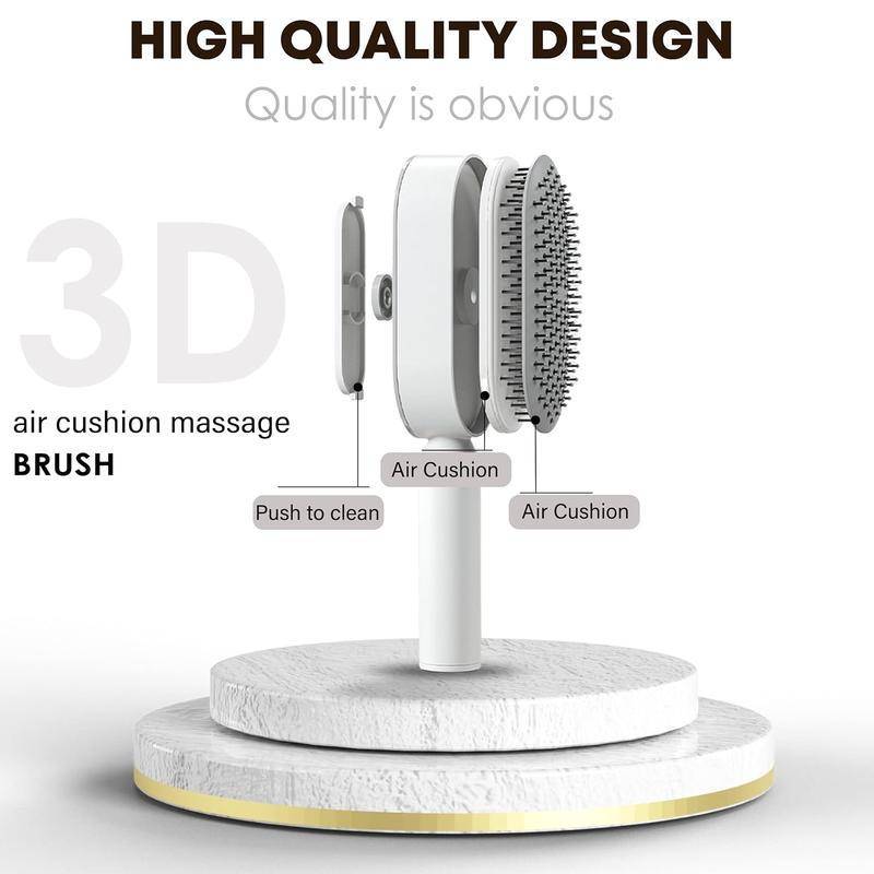 Comb Self-Cleaning Hair Brush, 3D Air CushionMassage Brush Air Bag Massage - XMART