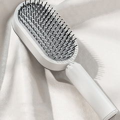 Self Cleaning Hair Brush For Women One-key Cleaning Hair Loss Airbag Massage Scalp Comb Anti-Static Hairbrush - XMART