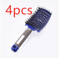Hairbrush Anti Klit Brushy Haarborstel Women Detangler Hair Brush Bristle Nylon Scalp Massage  Teaser Hair Brush Comb - XMART