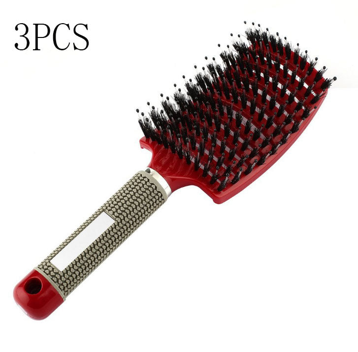 Hairbrush Anti Klit Brushy Haarborstel Women Detangler Hair Brush Bristle Nylon Scalp Massage  Teaser Hair Brush Comb - XMART
