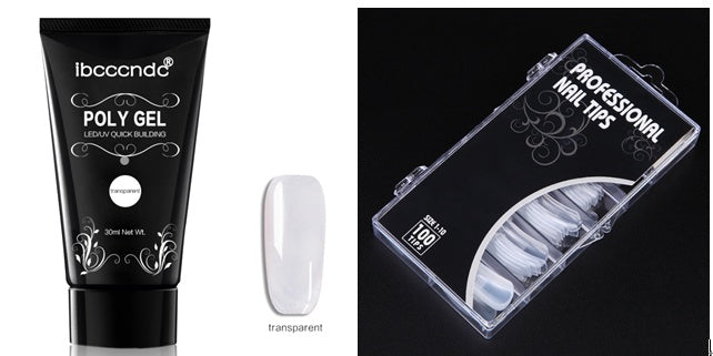 Painless And Rapid Extension Of Crystal Glue100-piece Boxed With Scaled Nail Crystal - XMART