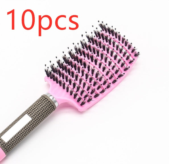 Hairbrush Anti Klit Brushy Haarborstel Women Detangler Hair Brush Bristle Nylon Scalp Massage  Teaser Hair Brush Comb - XMART