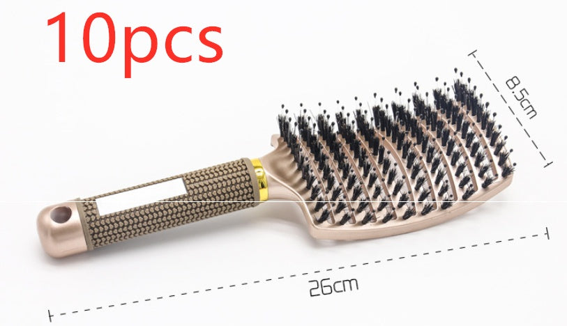 Hairbrush Anti Klit Brushy Haarborstel Women Detangler Hair Brush Bristle Nylon Scalp Massage  Teaser Hair Brush Comb - XMART
