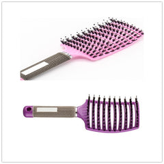 Hairbrush Anti Klit Brushy Haarborstel Women Detangler Hair Brush Bristle Nylon Scalp Massage  Teaser Hair Brush Comb - XMART