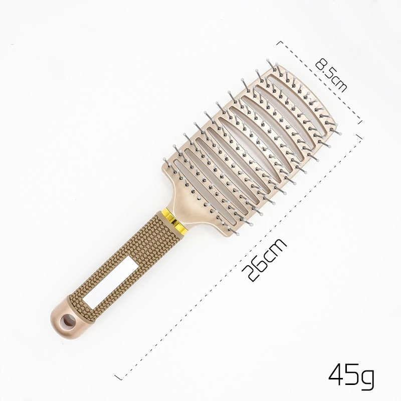 Hairbrush Anti Klit Brushy Haarborstel Women Detangler Hair Brush Bristle Nylon Scalp Massage  Teaser Hair Brush Comb - XMART