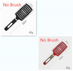Hairbrush Anti Klit Brushy Haarborstel Women Detangler Hair Brush Bristle Nylon Scalp Massage  Teaser Hair Brush Comb - XMART