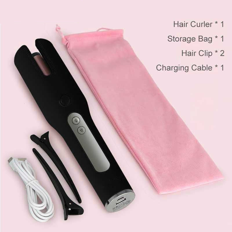 Wireless Automatic Curler USB  LCD Screen Ceramic Heating Anti-perm Curler - XMART