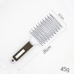 Hairbrush Anti Klit Brushy Haarborstel Women Detangler Hair Brush Bristle Nylon Scalp Massage  Teaser Hair Brush Comb - XMART