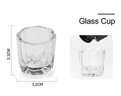 Nail Powder Acrylic System Kit Professional Nail Art Tool Set Contain Glass Cup Acrylic Liquid Extention Carving Manicure - XMART