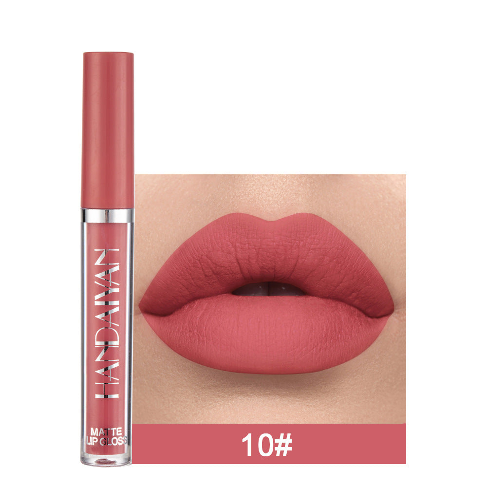 Matte Non-stick Cup Lip Gloss, Non-fading Matte Liquid Lipstick - XMART
