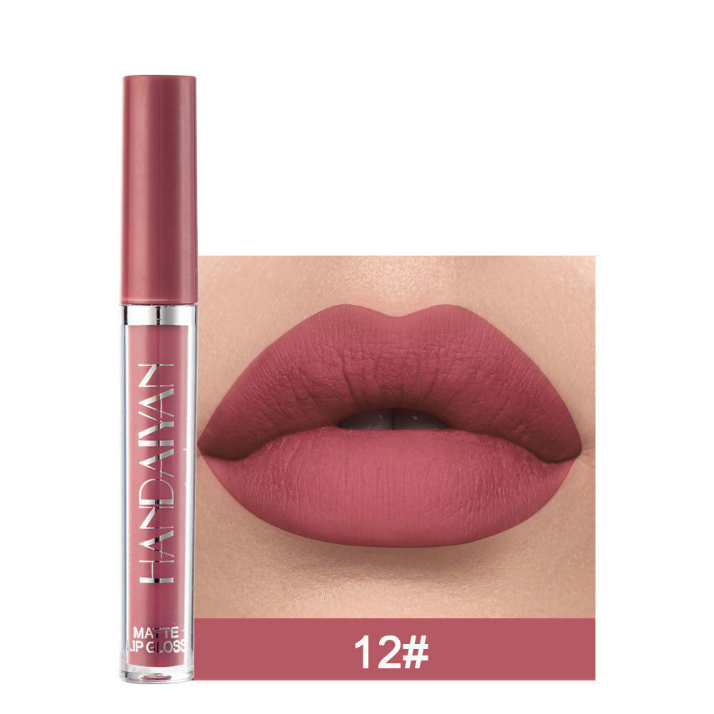 Matte Non-stick Cup Lip Gloss, Non-fading Matte Liquid Lipstick - XMART