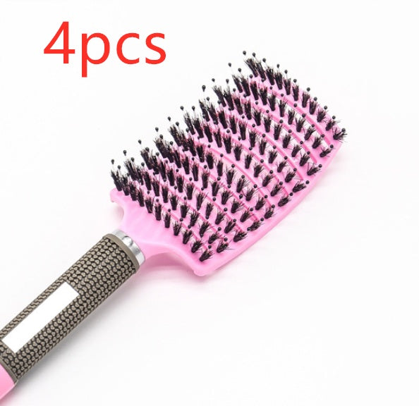 Hairbrush Anti Klit Brushy Haarborstel Women Detangler Hair Brush Bristle Nylon Scalp Massage  Teaser Hair Brush Comb - XMART
