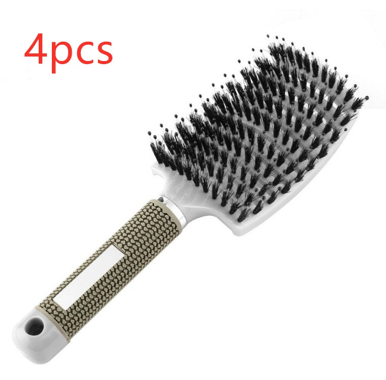 Hairbrush Anti Klit Brushy Haarborstel Women Detangler Hair Brush Bristle Nylon Scalp Massage  Teaser Hair Brush Comb - XMART