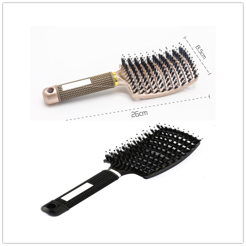 Hairbrush Anti Klit Brushy Haarborstel Women Detangler Hair Brush Bristle Nylon Scalp Massage  Teaser Hair Brush Comb - XMART