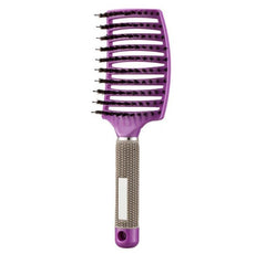 Hairbrush Anti Klit Brushy Haarborstel Women Detangler Hair Brush Bristle Nylon Scalp Massage  Teaser Hair Brush Comb - XMART