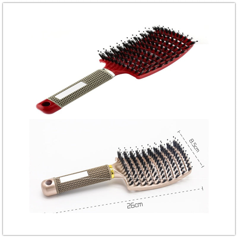 Hairbrush Anti Klit Brushy Haarborstel Women Detangler Hair Brush Bristle Nylon Scalp Massage  Teaser Hair Brush Comb - XMART