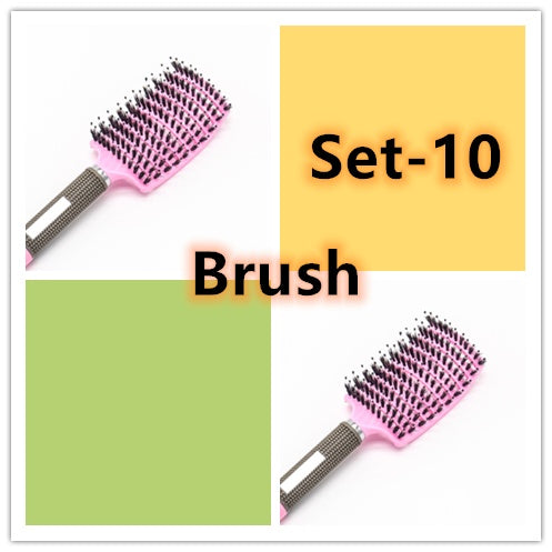 Hairbrush Anti Klit Brushy Haarborstel Women Detangler Hair Brush Bristle Nylon Scalp Massage  Teaser Hair Brush Comb - XMART