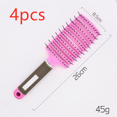 Hairbrush Anti Klit Brushy Haarborstel Women Detangler Hair Brush Bristle Nylon Scalp Massage  Teaser Hair Brush Comb - XMART