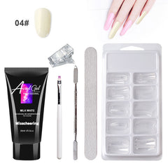 Painless Extension Gel Nail Art Without Paper Holder Quick Model Painless Crystal Gel Set - XMART