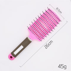 Hairbrush Anti Klit Brushy Haarborstel Women Detangler Hair Brush Bristle Nylon Scalp Massage  Teaser Hair Brush Comb - XMART