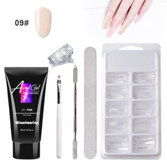 Painless Extension Gel Nail Art Without Paper Holder Quick Model Painless Crystal Gel Set - XMART