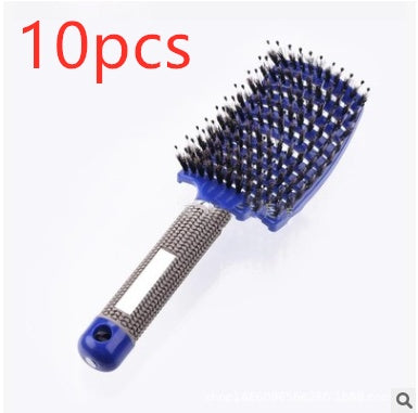 Hairbrush Anti Klit Brushy Haarborstel Women Detangler Hair Brush Bristle Nylon Scalp Massage  Teaser Hair Brush Comb - XMART