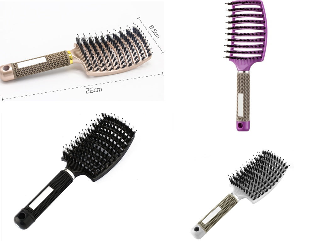 Hairbrush Anti Klit Brushy Haarborstel Women Detangler Hair Brush Bristle Nylon Scalp Massage  Teaser Hair Brush Comb - XMART