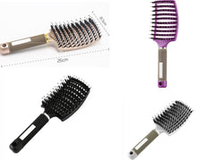 Hairbrush Anti Klit Brushy Haarborstel Women Detangler Hair Brush Bristle Nylon Scalp Massage  Teaser Hair Brush Comb - XMART