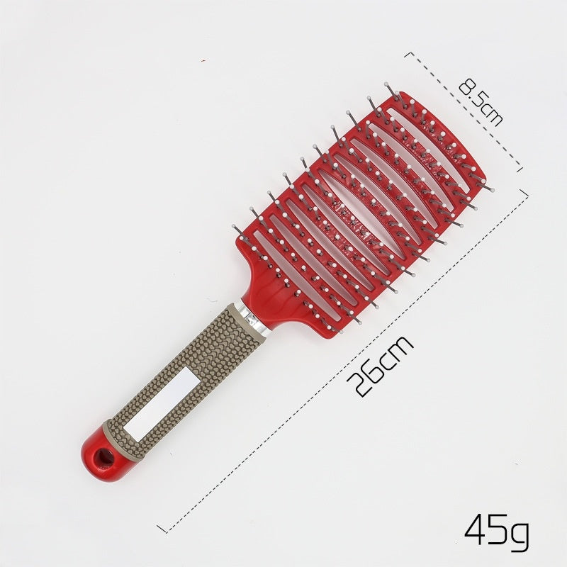 Hairbrush Anti Klit Brushy Haarborstel Women Detangler Hair Brush Bristle Nylon Scalp Massage  Teaser Hair Brush Comb - XMART