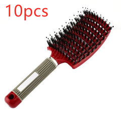 Hairbrush Anti Klit Brushy Haarborstel Women Detangler Hair Brush Bristle Nylon Scalp Massage  Teaser Hair Brush Comb - XMART