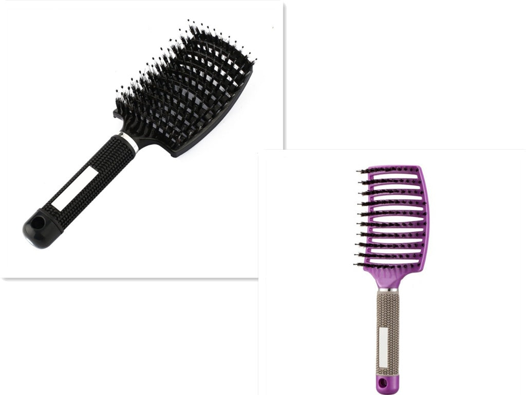 Hairbrush Anti Klit Brushy Haarborstel Women Detangler Hair Brush Bristle Nylon Scalp Massage  Teaser Hair Brush Comb - XMART