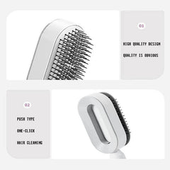 Comb Self-Cleaning Hair Brush, 3D Air CushionMassage Brush Air Bag Massage - XMART