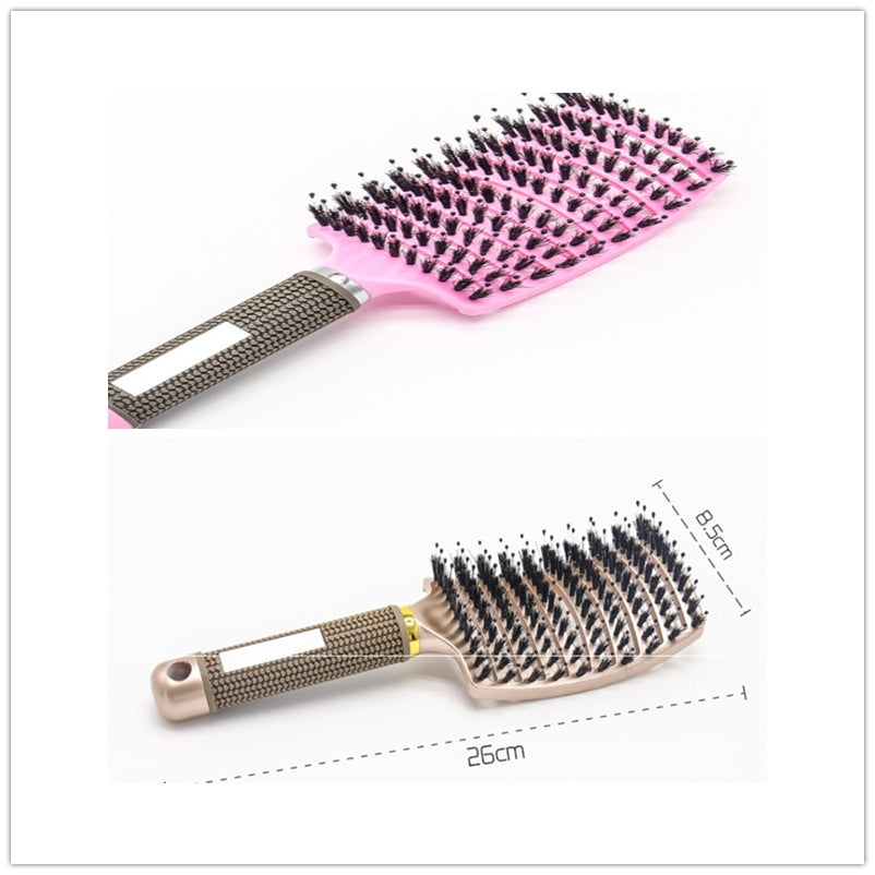 Hairbrush Anti Klit Brushy Haarborstel Women Detangler Hair Brush Bristle Nylon Scalp Massage  Teaser Hair Brush Comb - XMART
