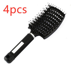 Hairbrush Anti Klit Brushy Haarborstel Women Detangler Hair Brush Bristle Nylon Scalp Massage  Teaser Hair Brush Comb - XMART