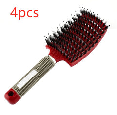 Hairbrush Anti Klit Brushy Haarborstel Women Detangler Hair Brush Bristle Nylon Scalp Massage  Teaser Hair Brush Comb - XMART
