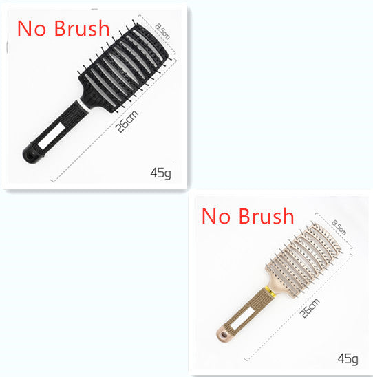Hairbrush Anti Klit Brushy Haarborstel Women Detangler Hair Brush Bristle Nylon Scalp Massage  Teaser Hair Brush Comb - XMART