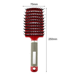 Hairbrush Anti Klit Brushy Haarborstel Women Detangler Hair Brush Bristle Nylon Scalp Massage  Teaser Hair Brush Comb - XMART