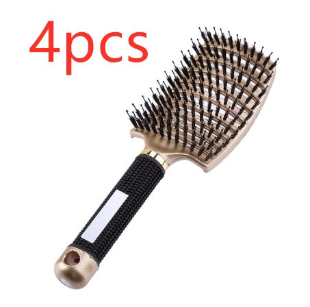 Hairbrush Anti Klit Brushy Haarborstel Women Detangler Hair Brush Bristle Nylon Scalp Massage  Teaser Hair Brush Comb - XMART