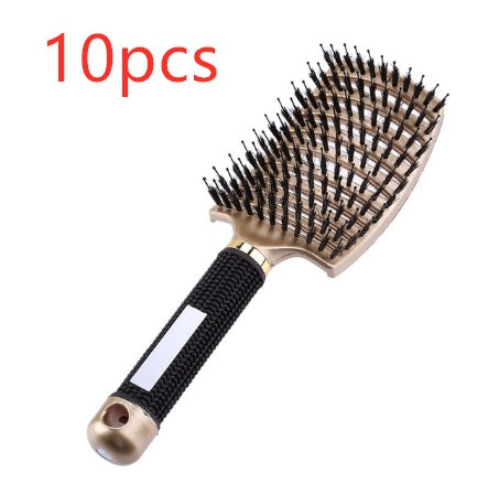 Hairbrush Anti Klit Brushy Haarborstel Women Detangler Hair Brush Bristle Nylon Scalp Massage  Teaser Hair Brush Comb - XMART
