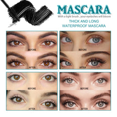 Mascara Liquid Lash Extensions, Liquid Lash Extensions Mascara,Premium Waterproof Smudge-proof Natural No Clumping Smudging Lasting All Day - XMART