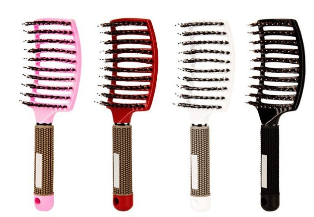 Hairbrush Anti Klit Brushy Haarborstel Women Detangler Hair Brush Bristle Nylon Scalp Massage  Teaser Hair Brush Comb - XMART