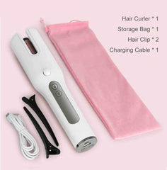 Wireless Automatic Curler USB  LCD Screen Ceramic Heating Anti-perm Curler - XMART