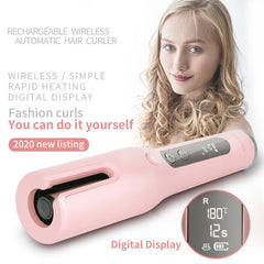 Wireless Automatic Curler USB  LCD Screen Ceramic Heating Anti-perm Curler - XMART
