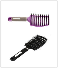 Hairbrush Anti Klit Brushy Haarborstel Women Detangler Hair Brush Bristle Nylon Scalp Massage  Teaser Hair Brush Comb - XMART