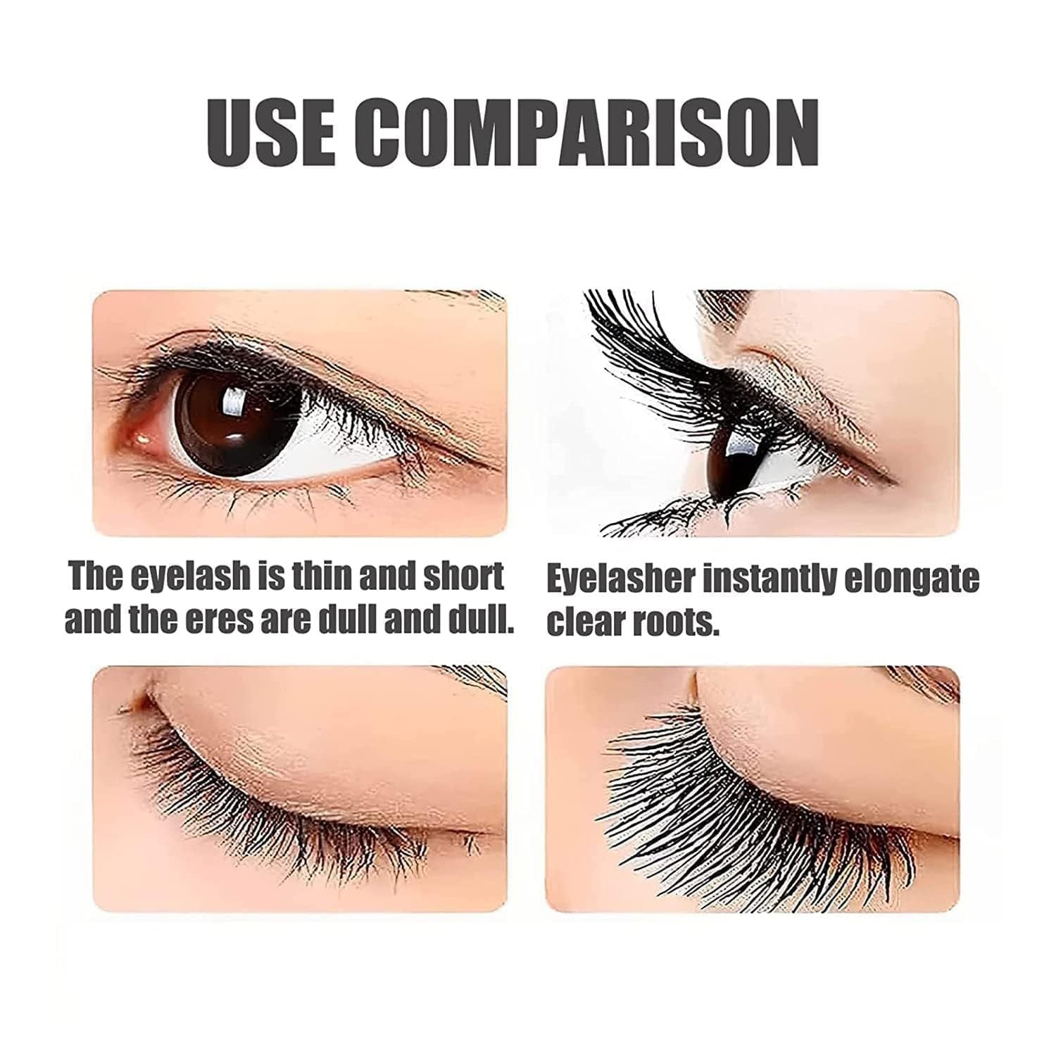 Mascara Liquid Lash Extensions, Liquid Lash Extensions Mascara,Premium Waterproof Smudge-proof Natural No Clumping Smudging Lasting All Day - XMART