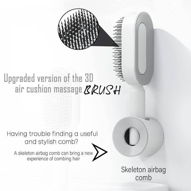 Comb Self-Cleaning Hair Brush, 3D Air CushionMassage Brush Air Bag Massage - XMART