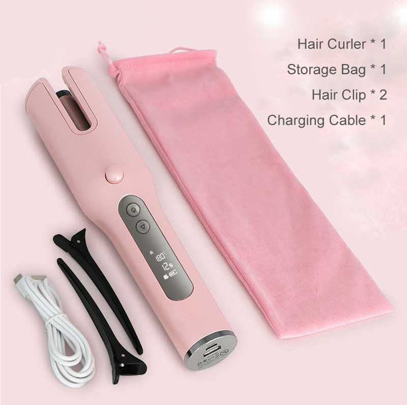 Wireless Automatic Curler USB  LCD Screen Ceramic Heating Anti-perm Curler - XMART
