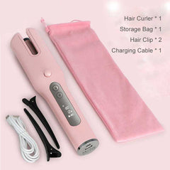 Wireless Automatic Curler USB  LCD Screen Ceramic Heating Anti-perm Curler - XMART