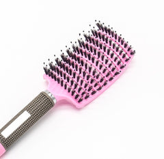 Hairbrush Anti Klit Brushy Haarborstel Women Detangler Hair Brush Bristle Nylon Scalp Massage  Teaser Hair Brush Comb - XMART